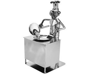 BRUBAKER Screw Man Cook - Handwork Iron Figure Metal Man Kitchen - Metal Figure Gift Idea for Master and Hobby Cooks