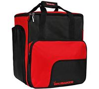 BRUBAKER SUPER FUNCTION Practical Ski Boot Winter Sports Bag by Henry Backpack Holds Complete Set of Ski and Snowboard Equipment Incl. Helmet - Red