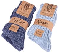 BRUBAKER Unisex Alpaca Wool Socks for the Cold Winter Days - Pack of 4