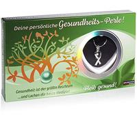 BRUBAKER Wish Pearl Health Necklace with Bow Pendant + Shell with Real Pearl as Jewellery Gift Set