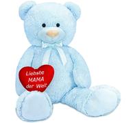 BRUBAKER XXL Teddy Bear 40 Inch With a Heart - Liebste Mama der Welt