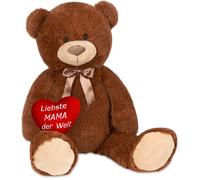 BRUBAKER XXL Teddy Bear 40 Inch With a Heart - Liebste Mama der Welt