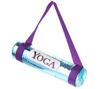 BRUBAKER Yoga Mat Blue - Hand-Painted Glass Christmas Bauble - Mouth Blown Christmas Tree Decoration Figures Funny Decoration Pendant Tree Ball - about 4.3 inches (11 cm)