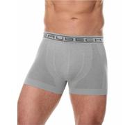 Brubeck® bx00501 a Comfort Cotton Men Boxers | Air Jet Fabric | Smoothskin | Boxer | Written | Seamless | Perfect-Fit | Underwear, gris, Small