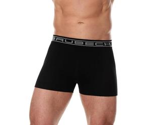 BRUBECK Men's Underwear | 80% Cotton | Functional Underwear | Breathable | Seamless | BX00501A | Black | Size: L