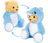 BRUBIES Teddy Dolphin - 10 inches (25 cm) Teddy Bear in Dolphin Costume with Hood - Soft Toy for Cuddly Adventures - Cuddly Toy Gift for Kids - Blue