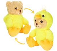 BRUBIES Teddy Duck Chick - 10 inches (25 cm) Teddy Bear in Chicken Costume with Hood - Cuddly Toy for Cosy Adventures - Cuddly Toy Gift for Children