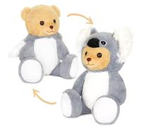 BRUBIES Teddy Koala - 10 inches (25 cm) Teddy Bear in Koala Costume with Hood - Cuddly Toy for Cosy Adventures - Cuddly Toy Gift for Children