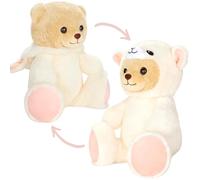 BRUBIES Teddy Sheep - 10 inches (25 cm) Teddy Bear in Sheep Costume with Hood - Cuddly Toy for Cosy Adventures - Cuddly Toy Gift for Children