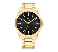 Bruce Black Dial Gold Plated Bracelet 43mm Mens Watch
