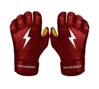 BRUCE BOLT Original Series Short Cuff Batting Gloves - Classic Edition - Solid Maroon - Medium