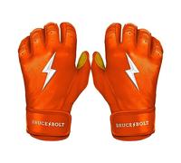 BRUCE BOLT Original Series Short Cuff Batting Gloves - Classic Edition - Solid Orange - XLarge