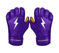 BRUCE BOLT Original Series Short Cuff Batting Gloves - Classic Edition - Solid Purple - XLarge