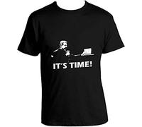 Bruce Buffer It's Time Graphic Tee Shirt Mens Casual T Shirts Tops Clothing Black 3XL
