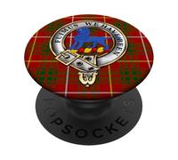 Bruce Clan Badge and Tartan PopSockets Adhesive PopGrip