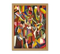 Bruce Composition Vi Abstract Cubist Painting Large Framed Art Print Poster Wall Decor 18x24 in