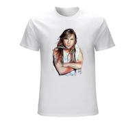 Bruce Dickinson Mens Unisex T-Shirt Graphic Print Top White Tee M