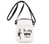 Bruce Fans Crossbody Bag Rock Music Lover Gifts The Only Boss I Listen To Music Album Crossbody Handbags (only boss UK)