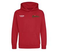 Bruce Grobbelaar Logo Kids Hoodie - Red / 12-13 years