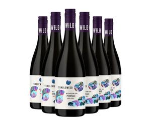 Bruce Jack Tumbleweed Wild Pinotage 6 x 75cl | South Africa | 13.5% ABV | Fruity & Smooth Red | Vegan Friendly | Swartland | Soft Tannins | Koffieklip Soils