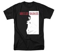 Bruce Lee Badass Unisex T Shirt, Black, XX-Large