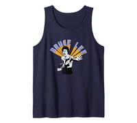 Bruce Lee Black & White Action Pose Tank Top