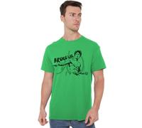 Bruce Lee Brush Lee Unisex T Shirt, Kelly Green, Medium