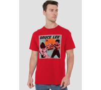 Bruce Lee Comic Panel T Shirt, Red Bruce Lee Red XXXL