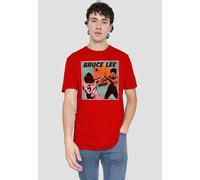Bruce Lee Comic Panel T-Shirt, Red | Size: Small Bruce Lee Red S