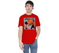 Bruce Lee Comic Panel Unisex T Shirt, Red, Medium