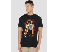 Bruce Lee Dragon Fire T-Shirt, Black | Size: 4XL Bruce Lee Black 4XL
