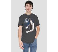 Bruce Lee Dragon Stance T-Shirt, Charcoal Bruce Lee Charcoal XL