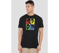 Bruce Lee Enter Color Block T-Shirt, Black | Size: Small Bruce Lee Black S