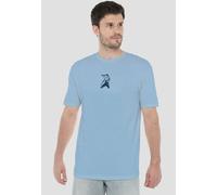 Bruce Lee Fighter T Shirt, Light Blue Bruce Lee Blue XXXL