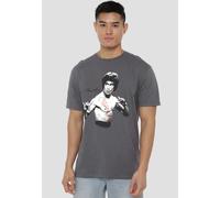 Bruce Lee Final Confrontation T Shirt, Charcoal Bruce Lee Charcoal XXXL