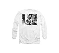 Bruce Lee Full Of Fury Long Sleeve T-Shirt, White Bruce Lee White XL