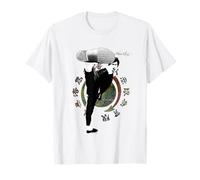Bruce Lee High Kick Jeet Kune Do Vintage Logo T-Shirt