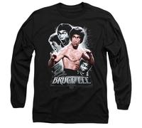 Bruce Lee Inner Fury Unisex Long Sleeve T Shirt, Black, XX-Large