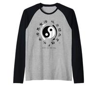 Bruce Lee Jeet Kune Do Hybrid Martial Art Yin Yang Raglan Baseball Tee