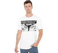 Bruce Lee Kick to The Head Unisex T Shirt, White, Medium