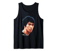 Bruce Lee Large Portrait with Signature Martial Arts Movie Tank Top