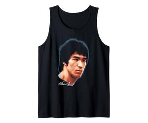 Bruce Lee Large Portrait with Signature Martial Arts Movie Tank Top