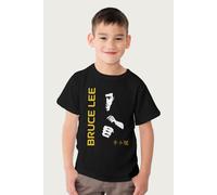 Bruce Lee Martial Arts Legend Jeet Kune Do T-Shirt in Black | Size: 5-6 Years Bruce Lee Black 5-6 Years