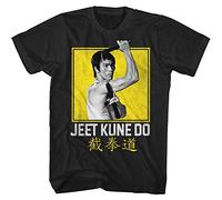 Bruce Lee Mens Boxy Jeet Kune T-Shirt, Large, Black