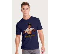 Bruce Lee Men's Enter The Dragon Iconic Photo T-Shirt in Navy | Size: Small Bruce Lee Navy S