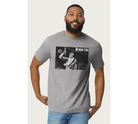 Bruce Lee Men's Game Of Death Nunchaku Nunchucks Scene T-Shirt in Mid Grey | Size: Medium Bruce Lee Mid Grey M