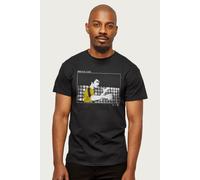 Bruce Lee Men's Game Of Death Scene Retro Martial Arts T-Shirt in Black | Size: Medium Bruce Lee Black M