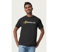 Bruce Lee Men's Kung Fu Kick T-Shirt in Black | Size: Small Bruce Lee Black S