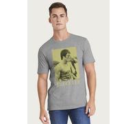 Bruce Lee Men's Martial Arts Legend Way Of The Dragon T-Shirt in Mid Grey | Size: Medium Bruce Lee Mid Grey M