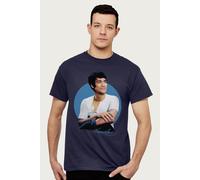 Bruce Lee Men's Martial Arts Movie Legend T-Shirt in Navy | Size: Small Bruce Lee Navy S